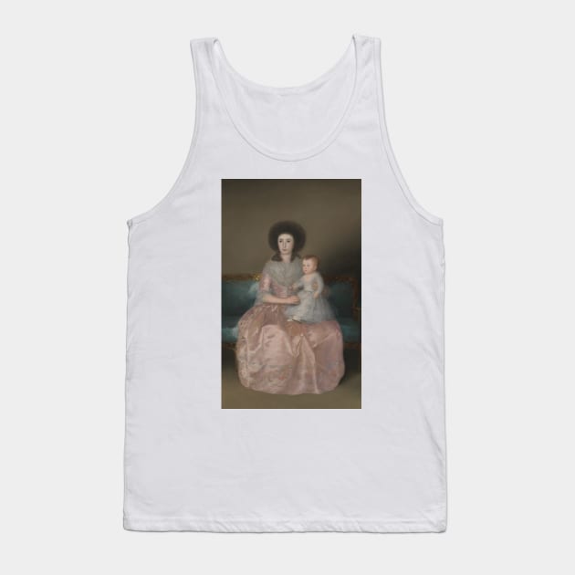 Condesa de Altamira and Her Daughter, Maria Agustina by Francisco Goya Tank Top by Classic Art Stall